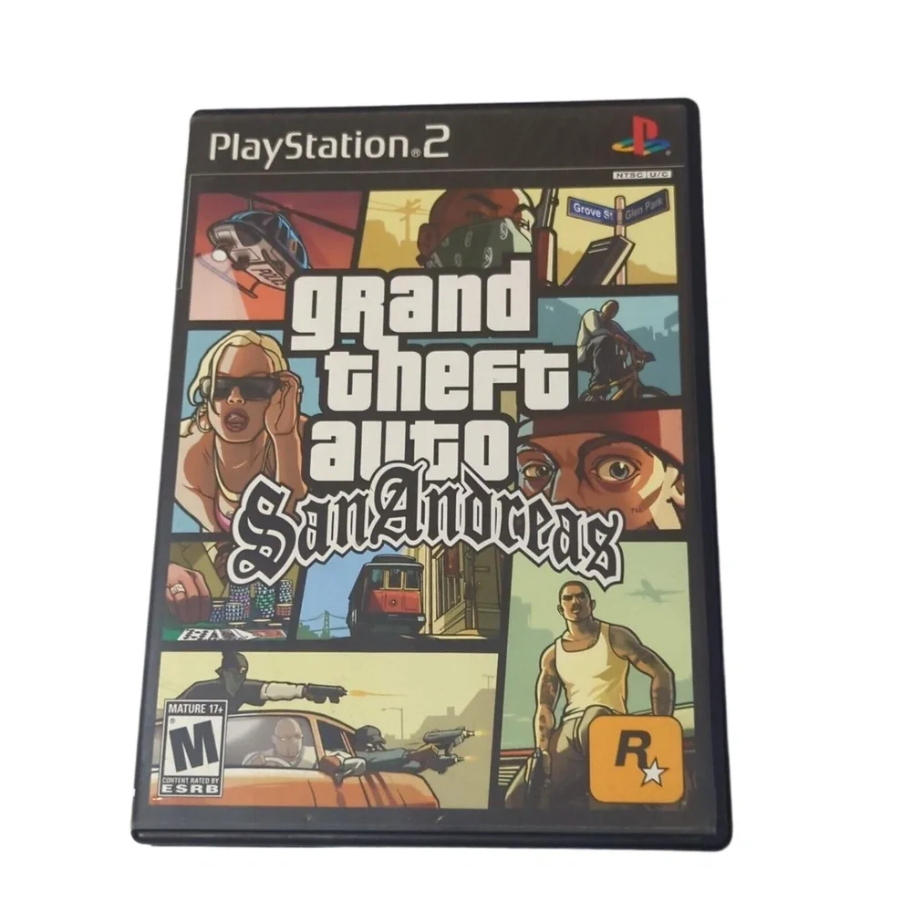 Grand Theft Auto San Andreas‎ PS2 PlayStation 2 - Complete + Manual CIB